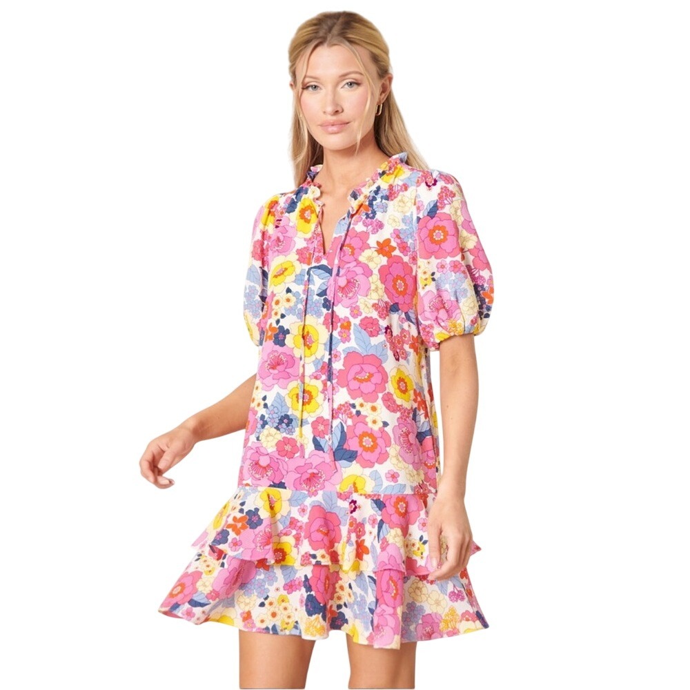 Sugarlips Summersalt Floral Runner Up Shift Dress‎